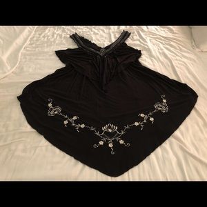 Free People halter neck tunic top